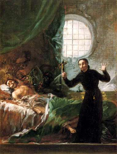 Saint François de Borgia aidant un mourant
